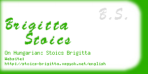 brigitta stoics business card